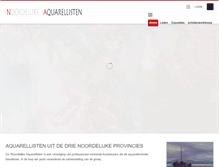 Tablet Screenshot of noordelijkeaquarellisten.nl